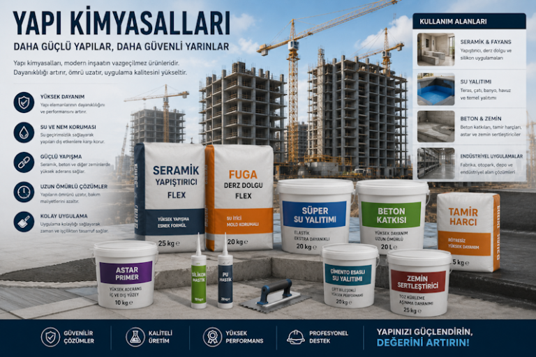 Yapı Kimyasalları Modern Yapıların Vazgeçilmez Gücü