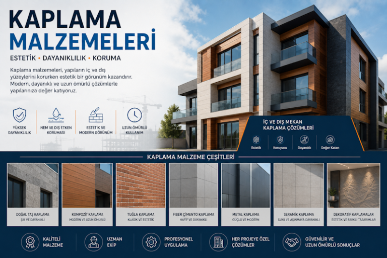 Kaplama Malzemeleri Yapılarda Estetik ve Dayanıklılığın Önemi