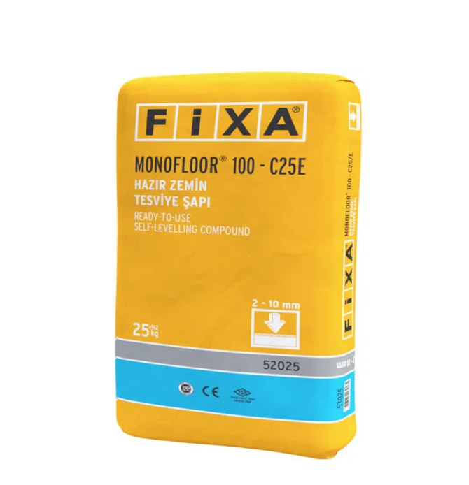 FİXA MONOFLOOR 100 C25E Hazır Zemin Tesviye Şapı